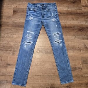 American Eagle Outfitters AirFlex Blue Jeans Airflex Temp Tech 32x34